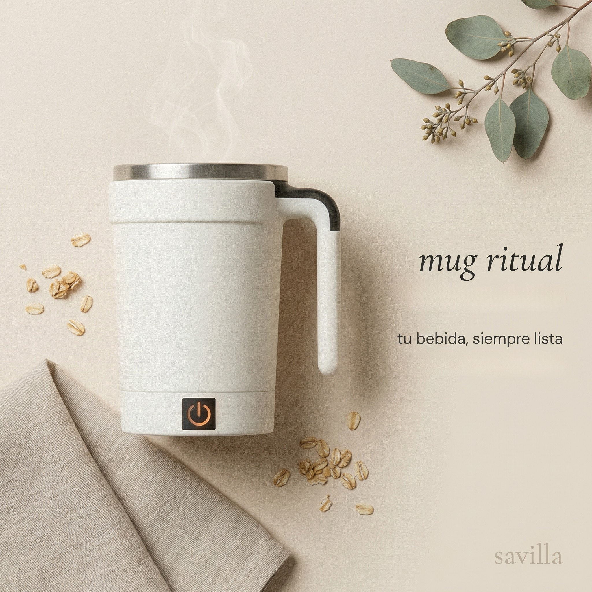 Mug Ritual Savilla — Tu Bebida Siempre Lista